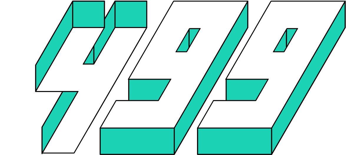 0x499 logo white green