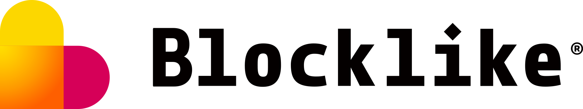 Blocklike LOGO color horizontal logo