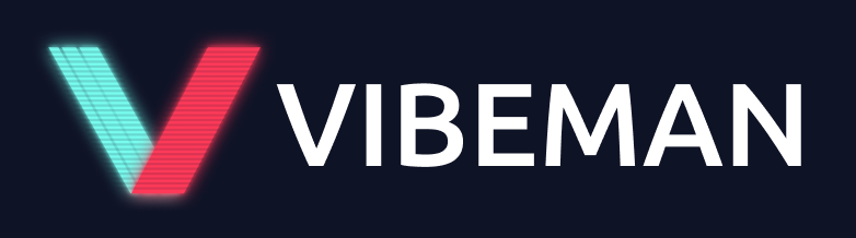 Vibeman Logo-Color-BlackBg-ææ